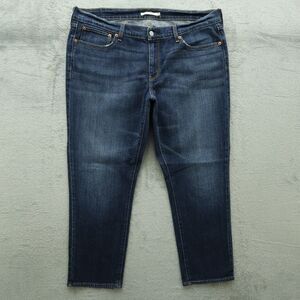 Levi's Jeans Women's Size 33 Blue Mid-Rise Boyfriend Denim 27" Inseam Stretch